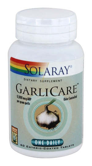 Solaray - GarliCare One Daily 12000 mcg. - 60 Tablets