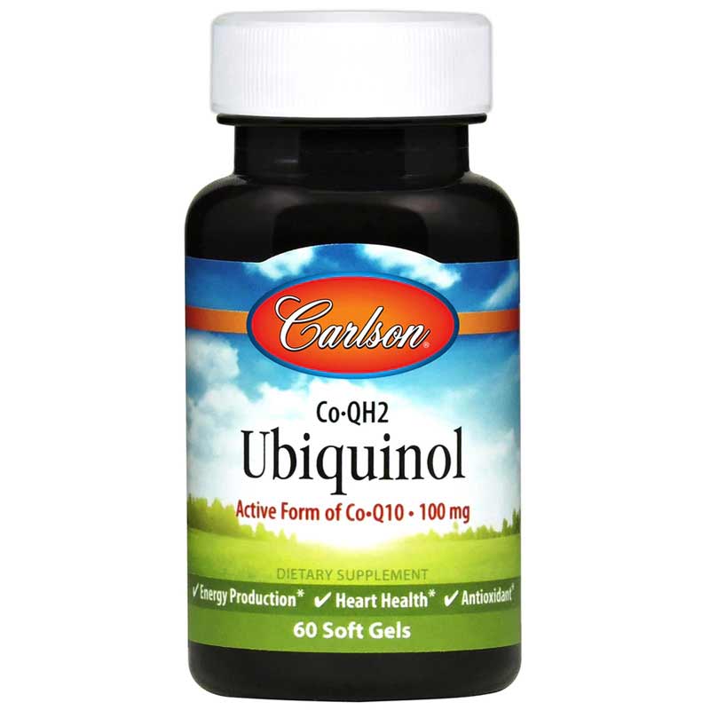 Carlson Labs Co-QH 100 Mg Ubiquinol 60 Softgels