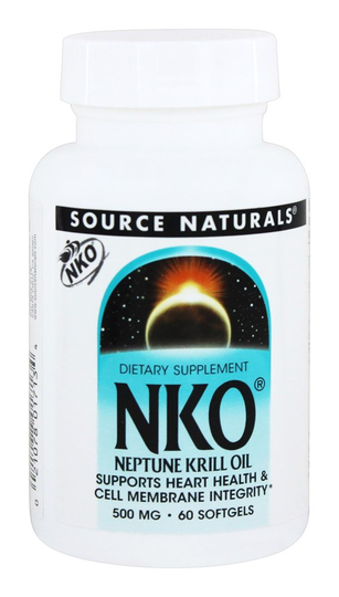 Source Naturals - NKO Neptune Krill Oil 500 mg. - 60 Softgels