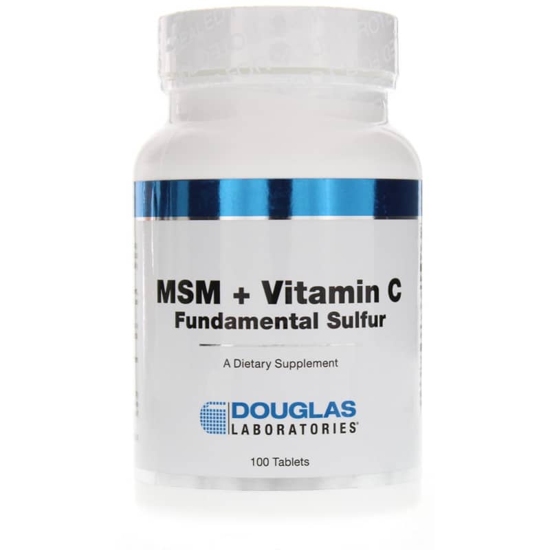 Douglas Laboratories MSM + Vitamin C Fundamental Sulfur 100 Tablets