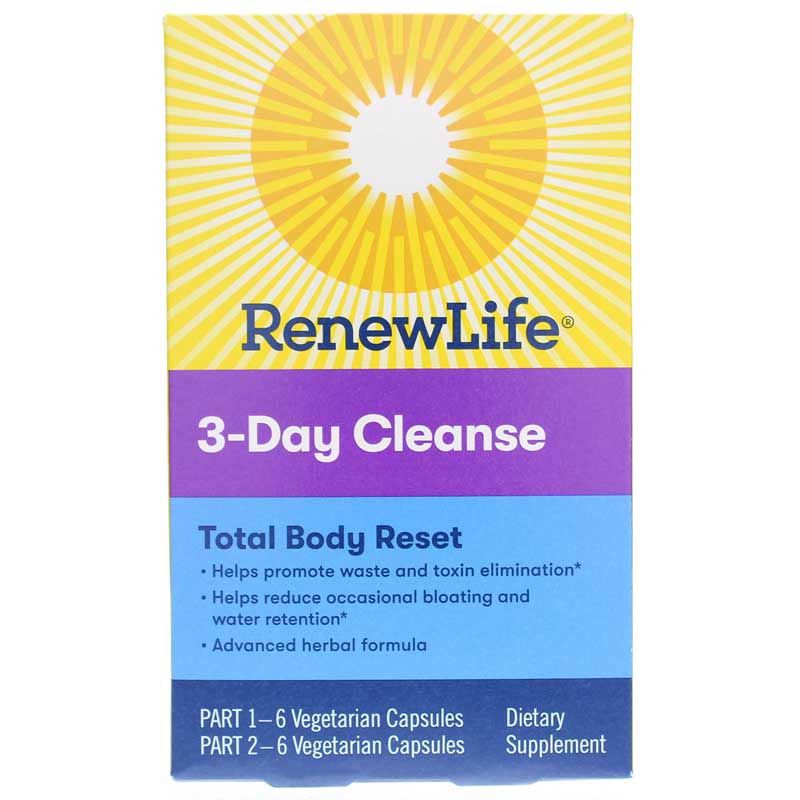 Renew Life 3-Day Cleanse Total-Body Reset 2 Products