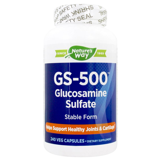 Nature's Way - GS-500 Glucosamine Sulfate - 240 Veg Capsules