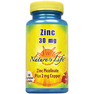 Zinc Picolinate Plus Copper 30 MG / 2 MG (100 Vegetarian Capsules)