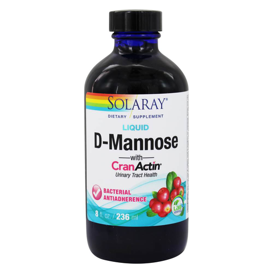 Solaray - Liquid D-Mannose with CranActin Urinary Tract Health - 8 fl. oz.