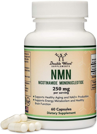 Double Wood Supplements - NMN Nicotinamide Mononucleotide 250 mg. - 60 Capsules