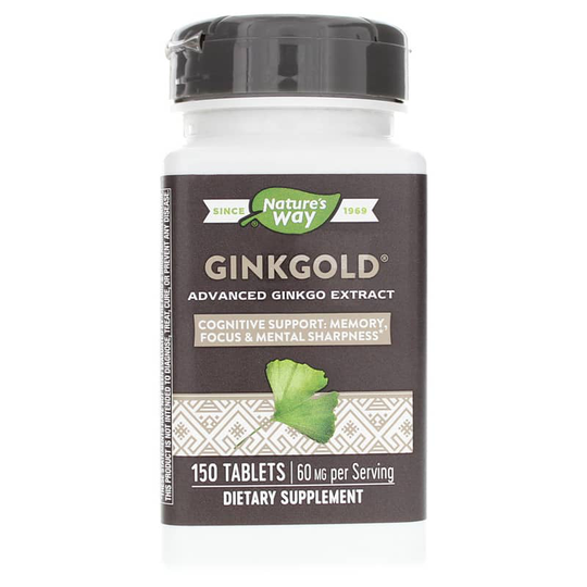 Natures Way Ginkgold 60 Mg for Mental Sharpness 150 Tablets