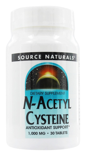 Source Naturals - NAC N-Acetyl Cysteine 1000 mg. - 30 Tablets