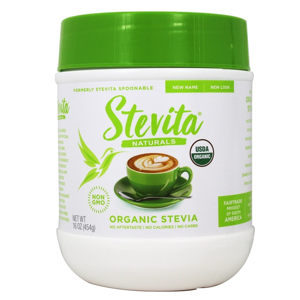 Stevita - Organic Stevia Sweetener Powder - 16 oz. Formerly Stevita Spoonable