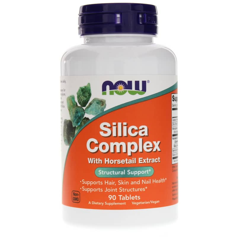 NOW Foods Silica Complex with Horsetail Extract 90 Tablets