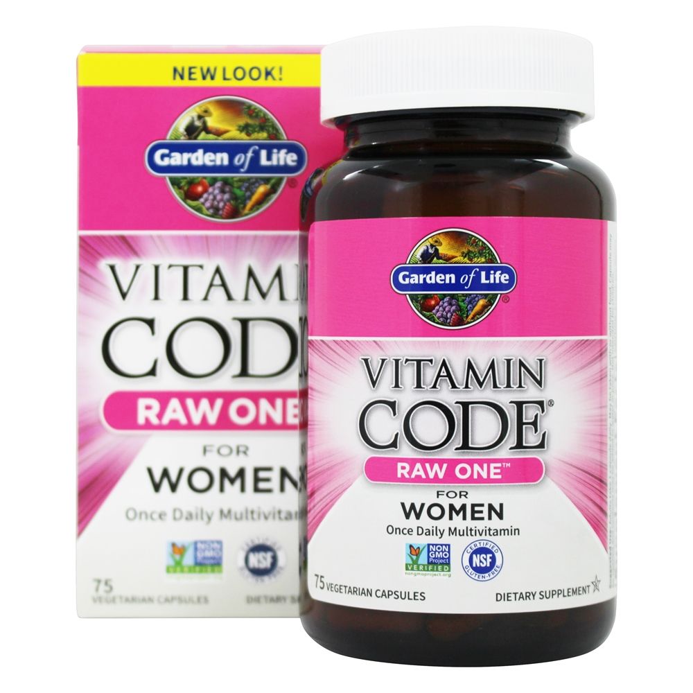 Garden of Life - Vitamin Code RAW One Multi-Vitamin For Women - 75 Vegetarian Capsules