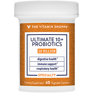 Ultimate 10+ Probiotics - Immune Support, Digestive & Respiratory Health - 20 Billion CFUs (60 Vegetable Capsules)