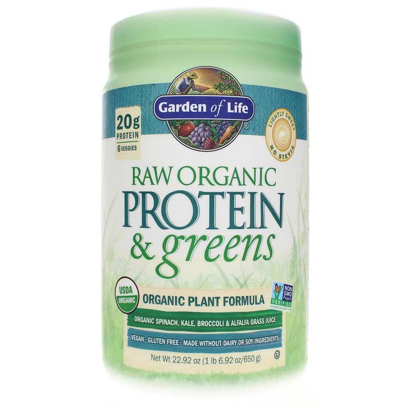 Garden of Life Raw Protein & Greens Lightly Sweet 22.92 Oz