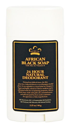 Nubian Heritage - 24 Hour Natural Deodorant African Black Soap - 2.25 oz.