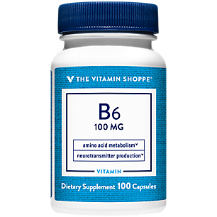Vitamin B6 - Amino Acid for Protein Metabolism - 100 MG (100 Capsules)