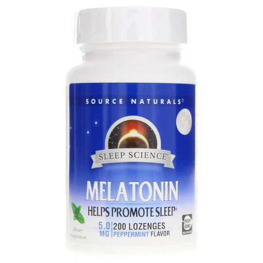 Source Naturals Sleep Science Melatonin 5 Mg Lozenges Peppermint 200 Lozenges