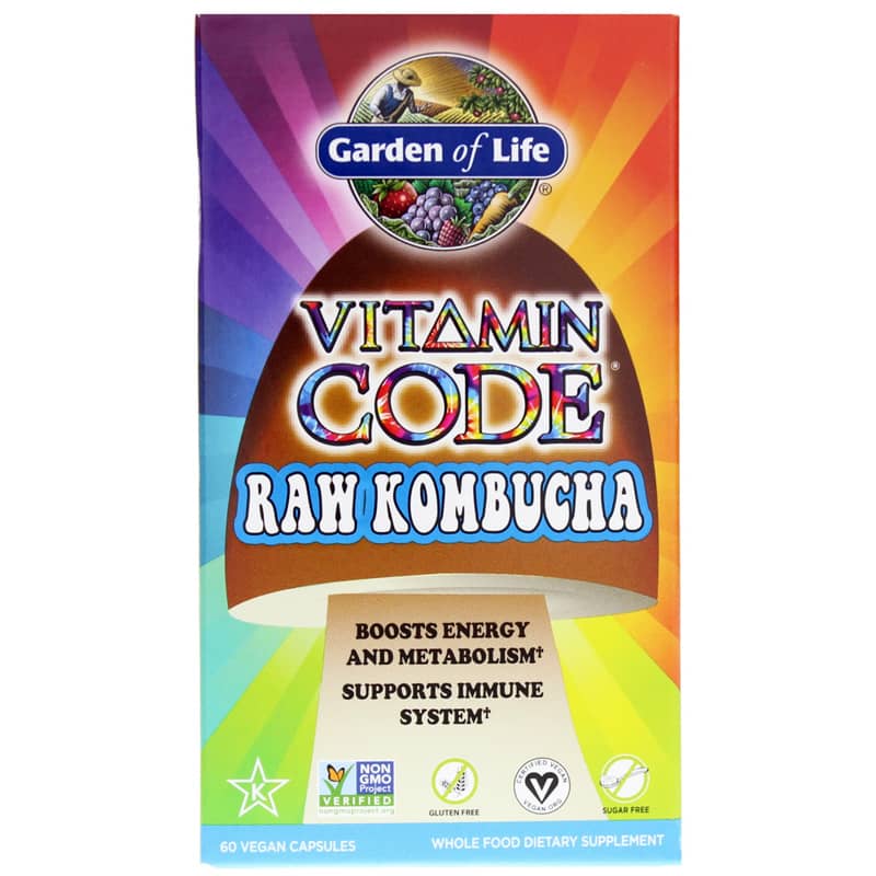 Garden of Life Vitamin Code Raw Kombucha 60 Veg Capsules