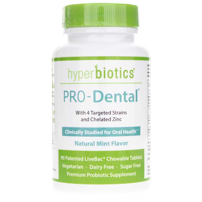Hyperbiotics PRO-Dental for Oral Health 90 Chewable Tablets