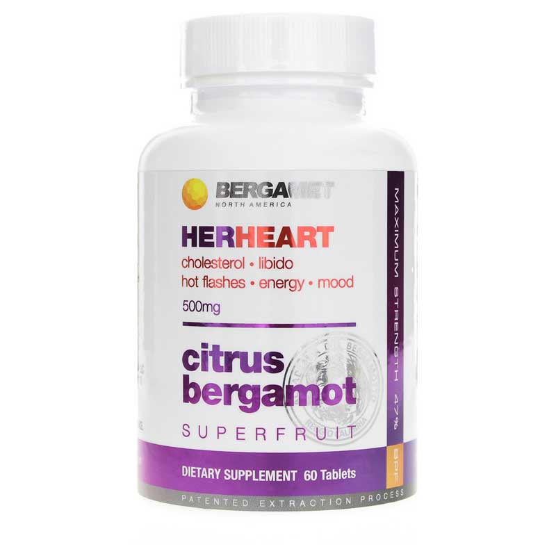 BergaMet HerHeart Citrus Bergamot 500 Mg 60 Tablets