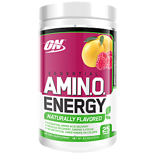 Essential Amino Energy Naturally Flavored Pre-Workout - Simply Raspberry Lemonade (9.5 oz. / 25 Servings)