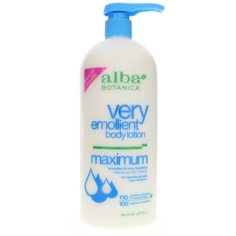 Alba Botanica Very Emollient Body Lotion Maximum 32 Oz