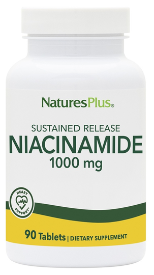 Natures Plus - Niacinamide Sustained Release 1000 mg. - 90 Tablets