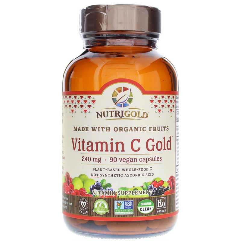 NutriGold Vitamin C Gold 240 Mg 90 Vegan Capsules
