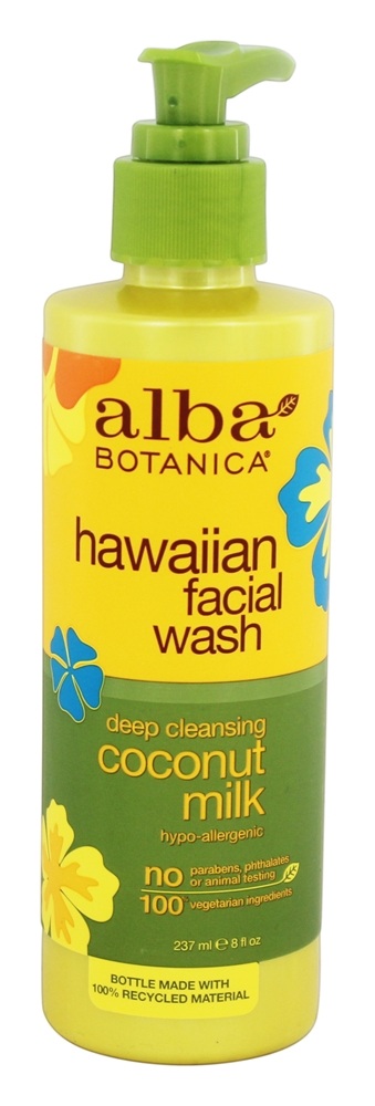 Alba Botanica - Hawaiian Facial Wash Coconut Milk - 8 fl. oz.