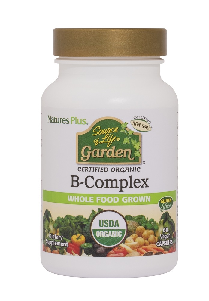 Natures Plus - Source of Life Garden Organic B-Complex - 60 Vegan Caps