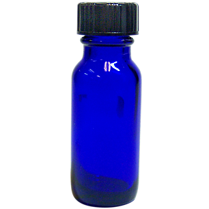 Glass Bottle with Cap (0.5 Ounces)