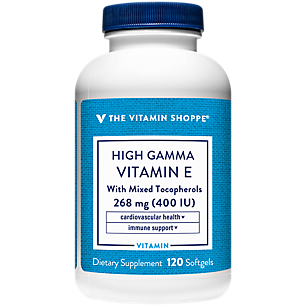 Vitamin E-400 High Gamma - Supports Immune & Cardiovascular Health - 400 IU (120 Softgels)