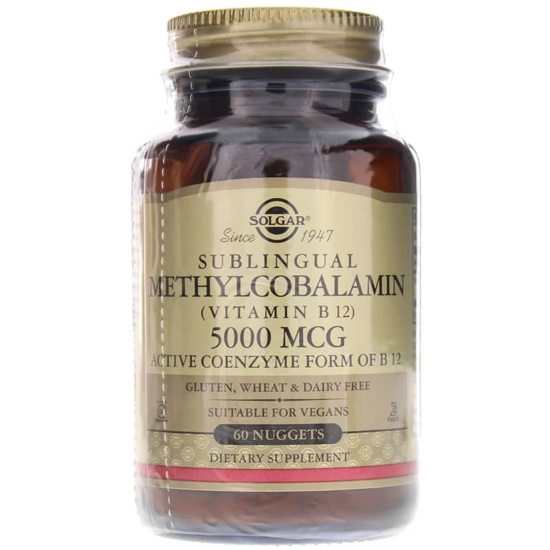Solgar Methylcobalamin Sublingual 5000 Mcg 60 Nuggets