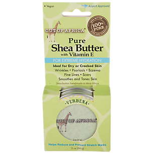 Pure Shea Butter with Vitamin E for Extreme Hydration - Verbena (2 Ounces)
