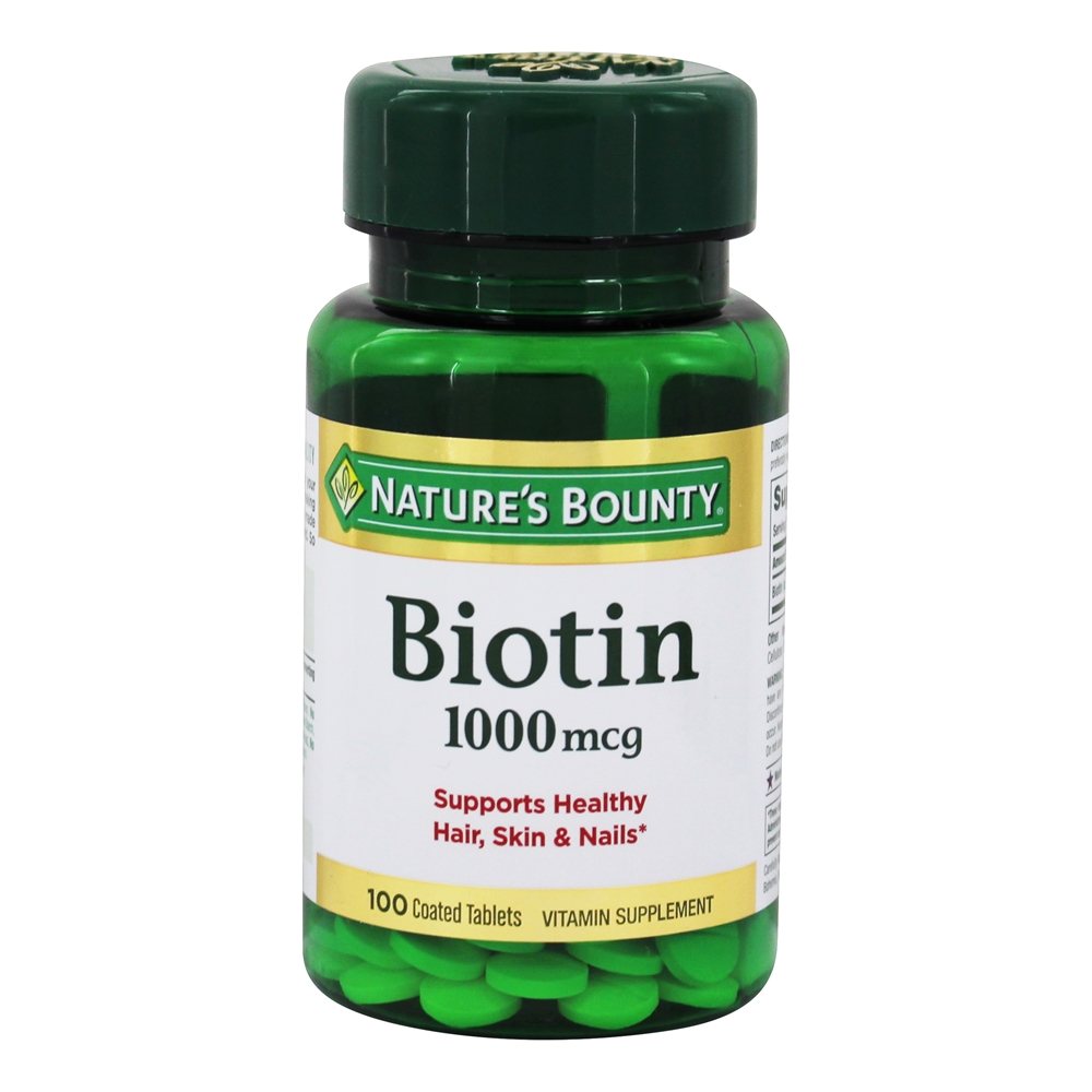 Nature's Bounty - Biotin for Healthy Hair Skin & Nails 1000 mcg. - 100 Tablet(s)
