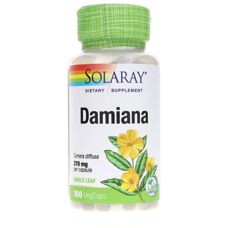 Solaray Damiana 370 Mg 100 Veg Capsules