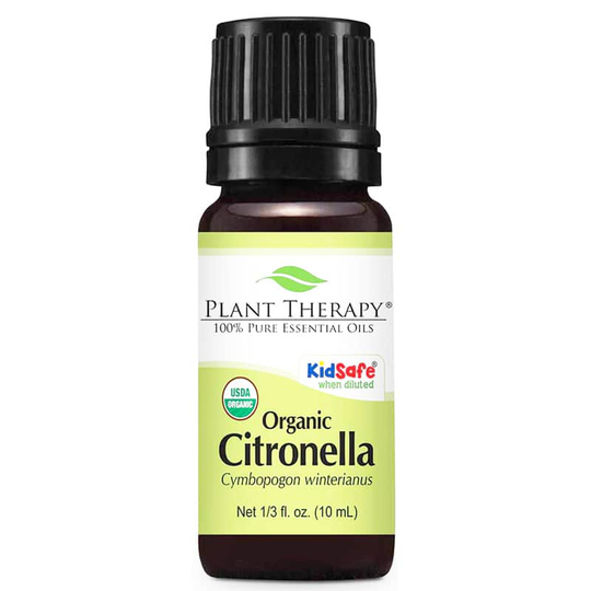 Plant Therapy Organic Citronella Essential Oil .33 Oz