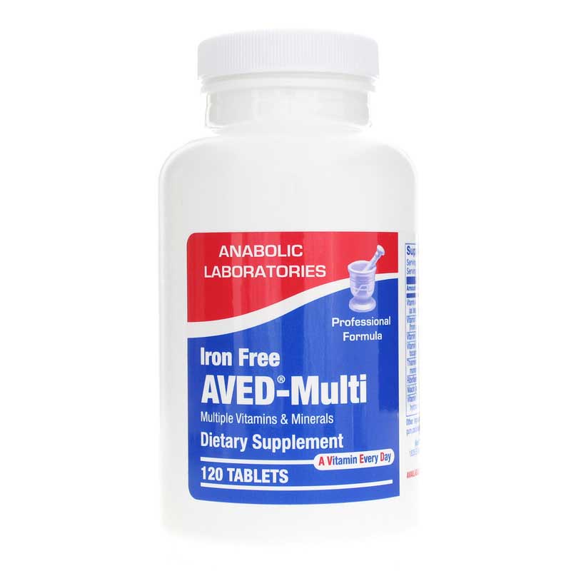 Anabolic Laboratories AVED-Multi Tab Iron Free 120 Tablets