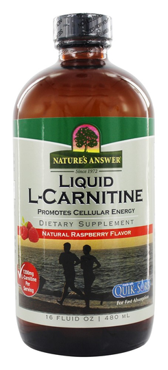 Nature's Answer - Liquid L-Carnitine Natural Raspberry Flavor - 16 fl. oz.
