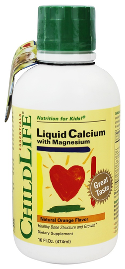 Child Life Essentials - Liquid Calcium with Magnesium Natural Orange Flavor - 16 fl. oz.