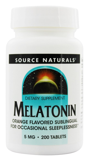 Source Naturals - Melatonin Sublingual Orange 5 mg. - 200 Tablets