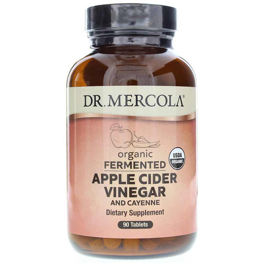 Dr. Mercola Fermented Apple Cider Vinegar and Cayenne 90 Tablets