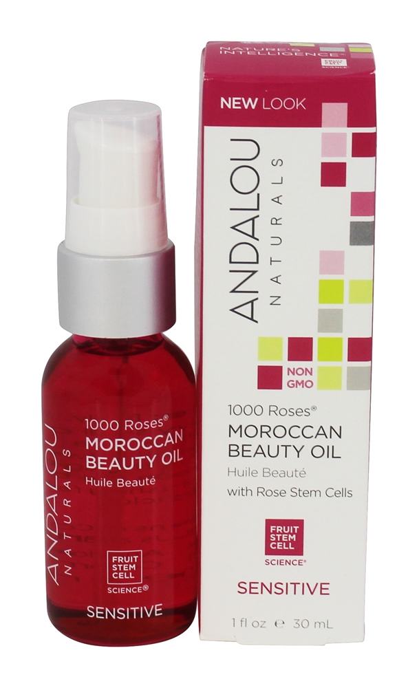 Andalou Naturals - 1000 Roses Moroccan Beauty Oil with Rose Stem Cells - 1 fl. oz.