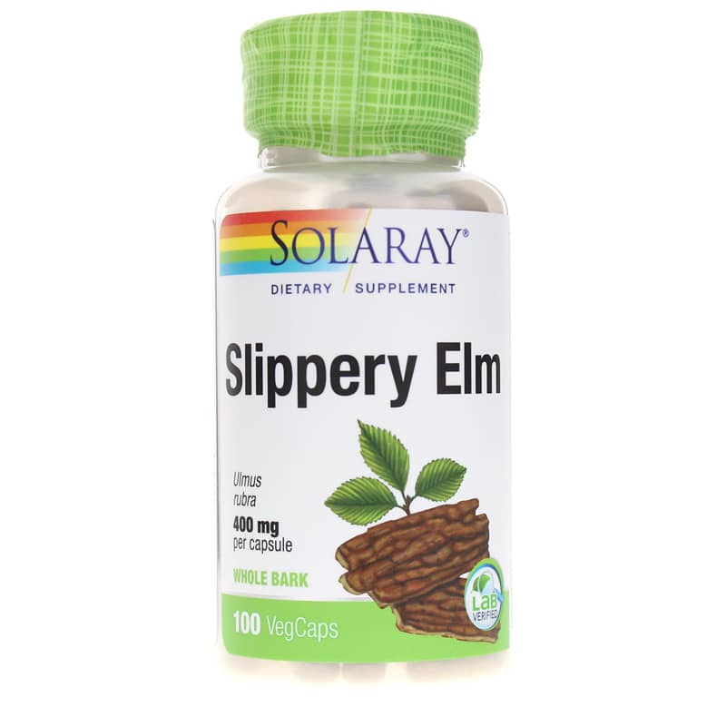 Solaray Slippery Elm 400 Mg 100 Veg Capsules