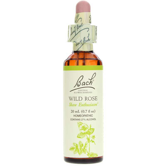 Bach Flower Remedies Wild Rose Flower Essence .7 Oz