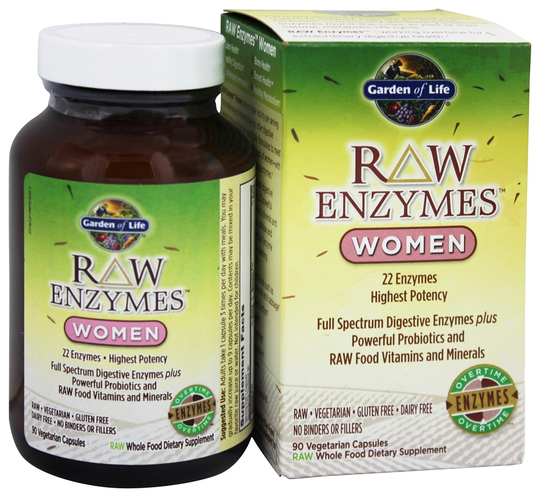 Garden of Life - RAW Enzymes Women - 90 Vegetarian Capsules