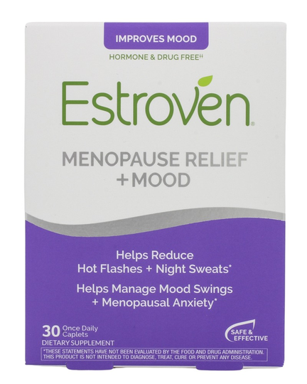 Estroven - Stress Plus Mood & Memory Menopause Multi-Symptom Relief - 30 Caplets