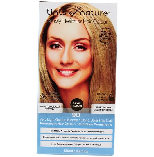 Tints Of Nature - Conditioning Permanent Hair Color 9D Very Light Golden Blonde - 4.4 fl. oz.