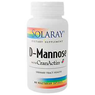 D-Mannose with CranActin - Urinary Tract Health - 400 MG Cranberry (60 Vegetarian Capsules)