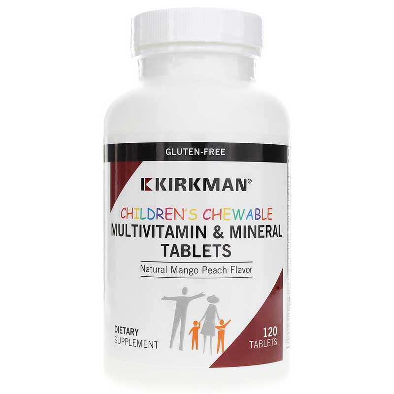 Kirkman Children's Chewable Multi-Vitamin/Mineral 120 Tablets