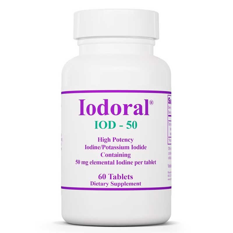 Optimox Iodoral 50 Mg Iodine/Potassium Iodide 60 Tablets