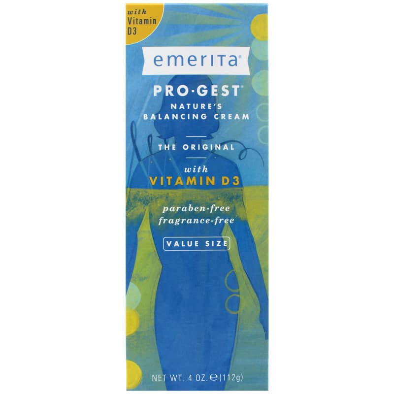 Emerita Pro-Gest Balancing Cream with Vitamin D 4 Oz
